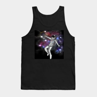 Astronaut Grabbing Art Supplies Tank Top